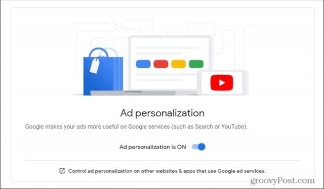 disable ad personalization