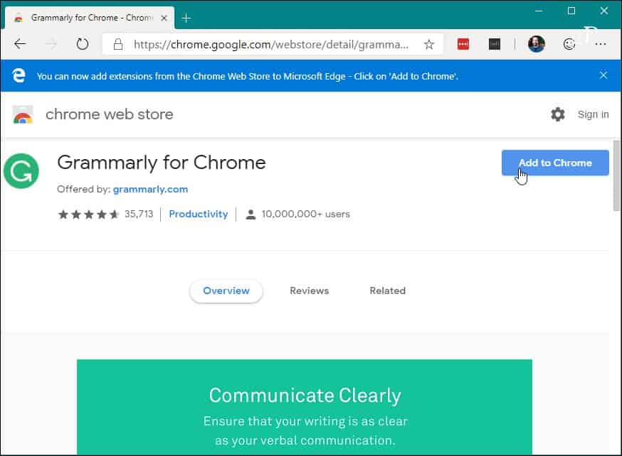 5 Install Chrome Extension Chrome Web Store Edge