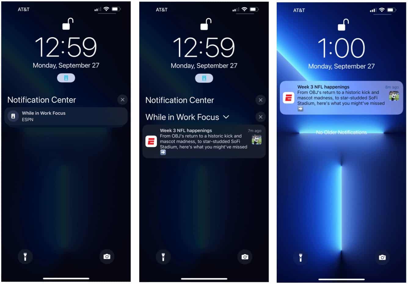 Focus Notifications