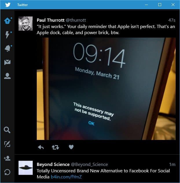 Twitter Dark Windows 10