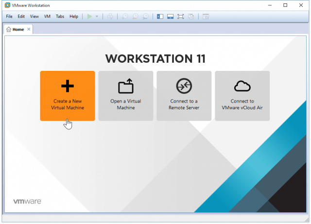 01 New Virtual Machine VMWare