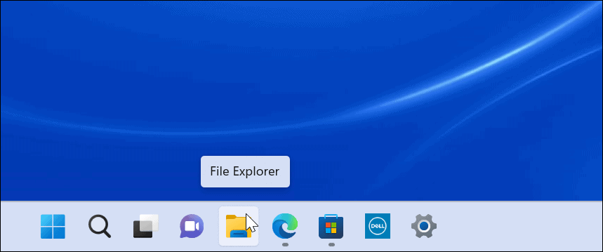 File Explorer taskbar