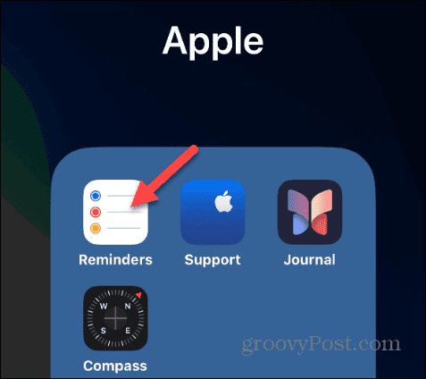 Launch reminders app iphone