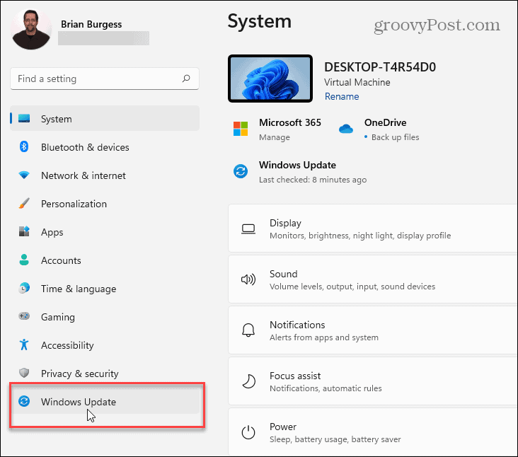 Windows 11 Update Settings