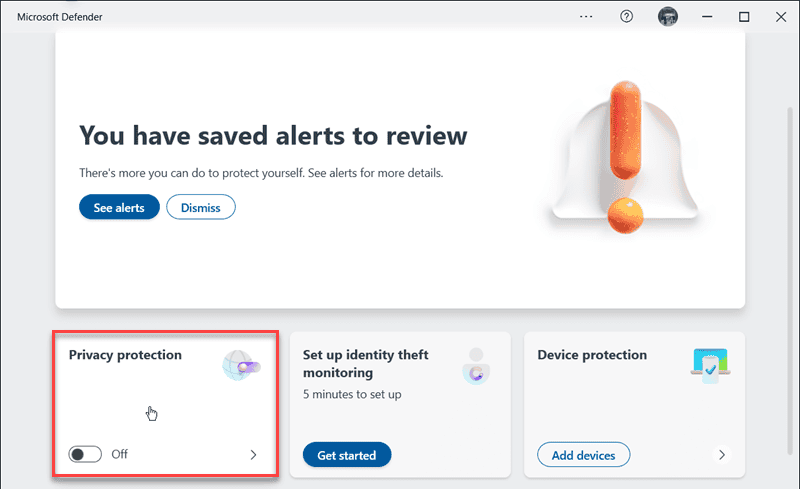 privacy protection microsoft defender