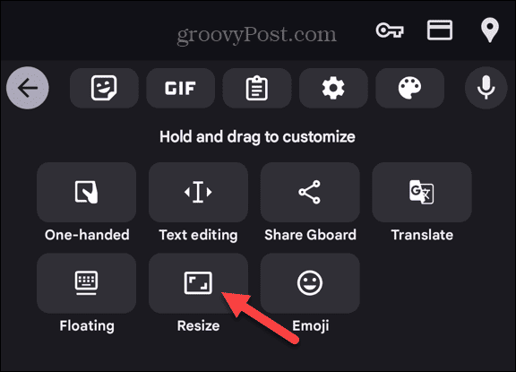 resize keyboard option google pixel