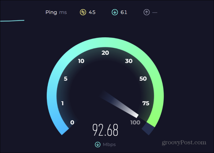 Speedtest to determine your internet speeds