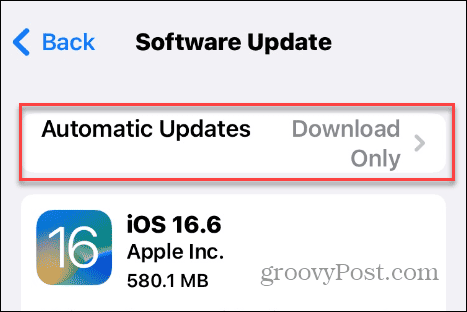 disable automatic OS and app updates