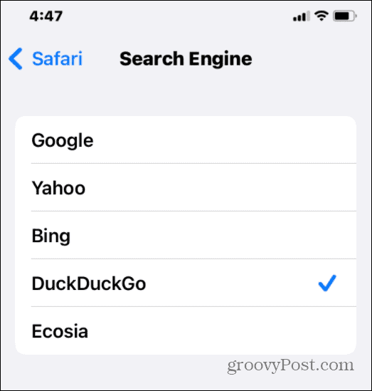 choose search engine