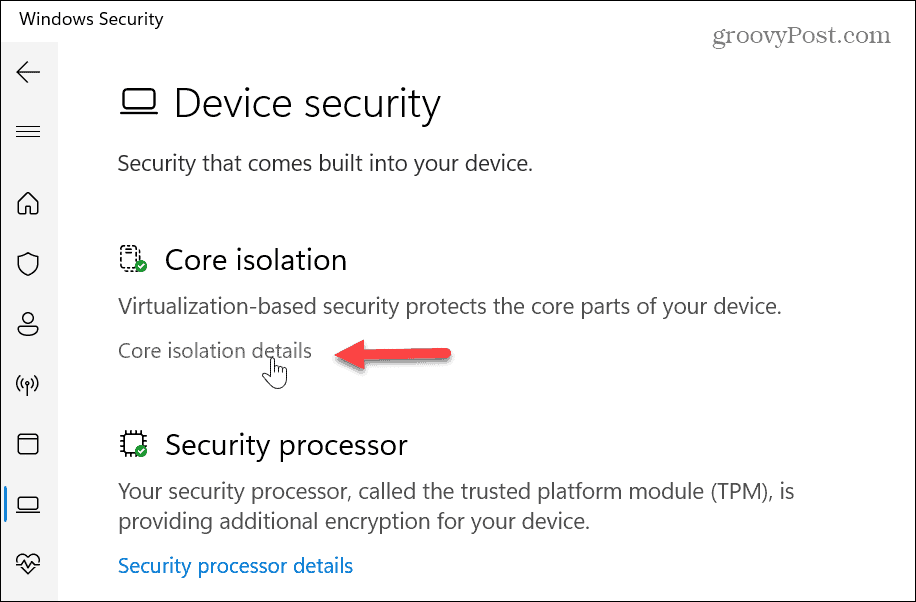 Memory Integrity on Windows 11