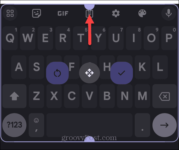 drag android keyboard to make it larger