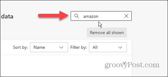 search for specific cookies Microsoft Edge