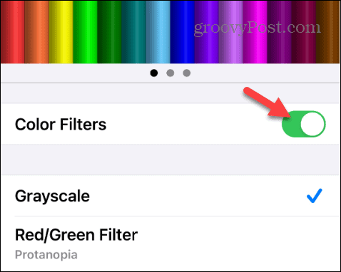 color filters switch