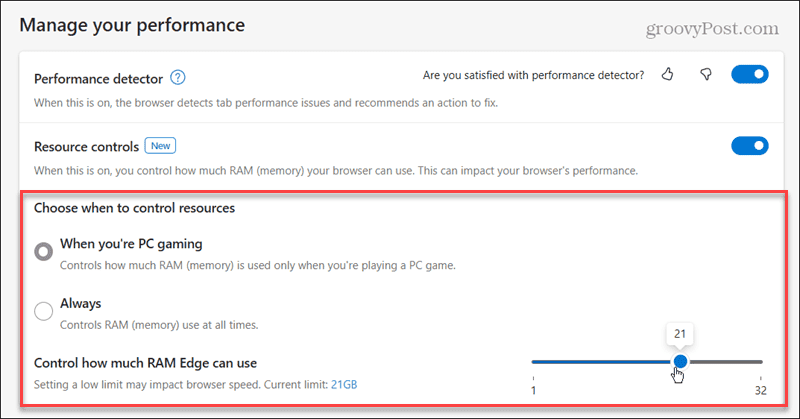 manage your performance