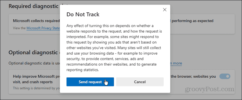 Do Not Track (DNT) Requests verification