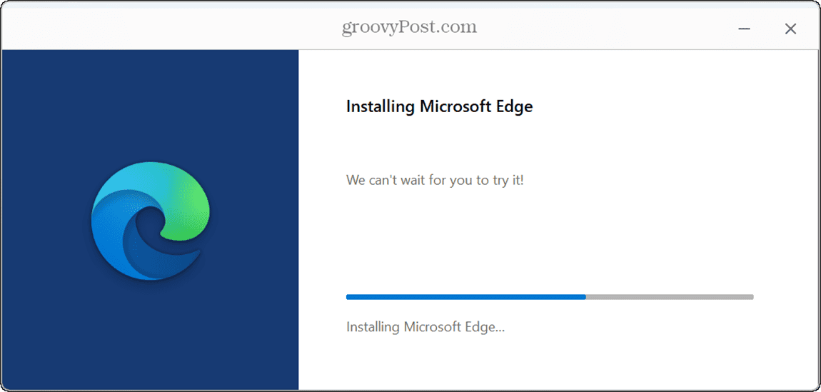 reinstalling Microsoft Edge