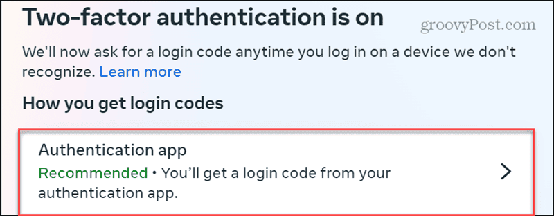 choose authentication method