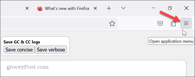 firefox menu button