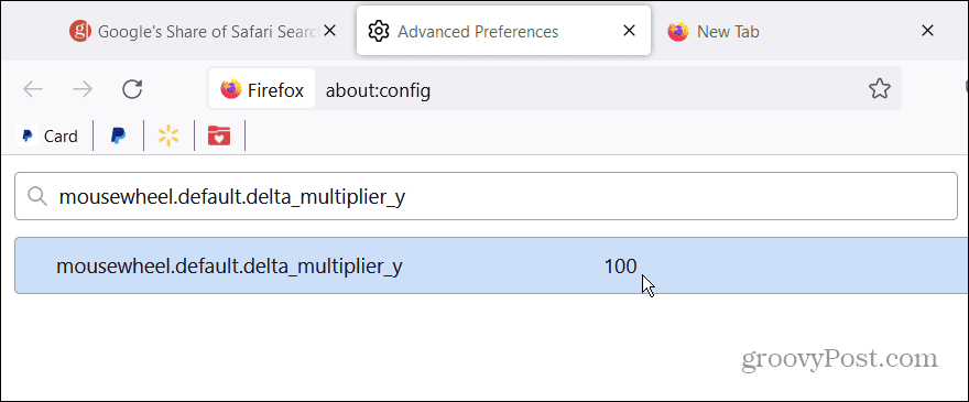 mouse value config