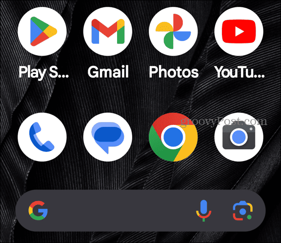 Text and icons larger on Android Google Pixel