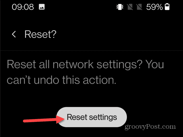 reset settings android phone