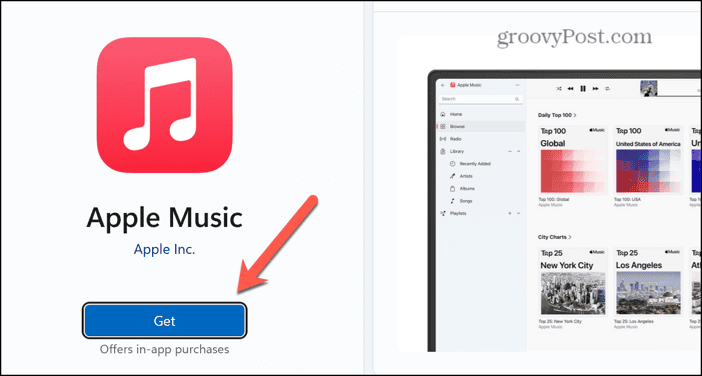 microsoft store get apple music