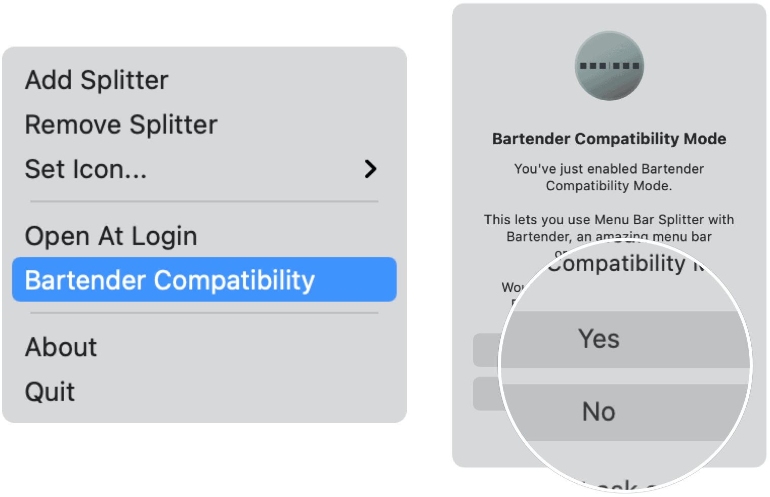 Bartender compatibility