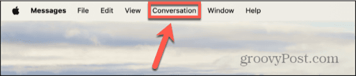 mac messages conversation menu