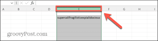 excel select column