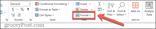 excel format 