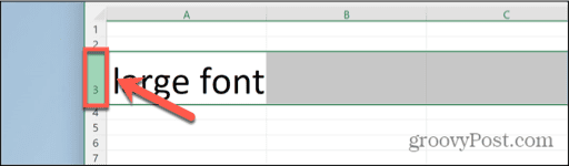 excel select row