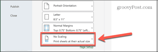 excel scaling button