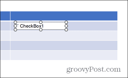 powerpoint dragged out checkbox