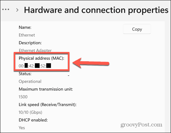 windows 11 mac address