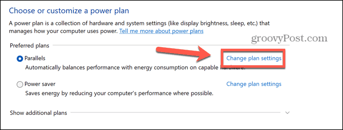 windows 11 change plan settings