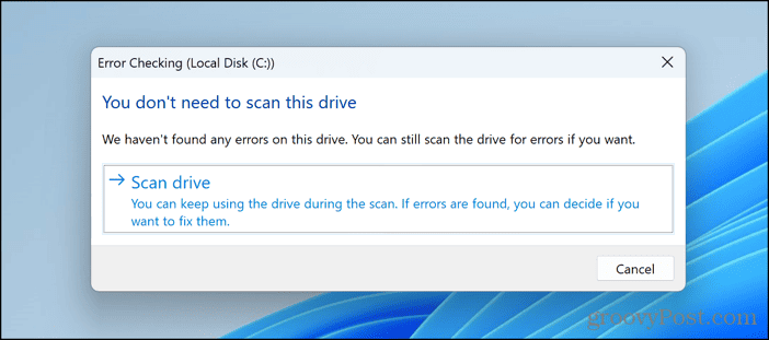 windows 11 scan drive