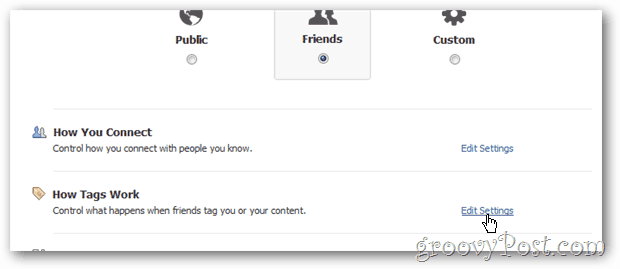 Facebook Privacy - Configure how tags work