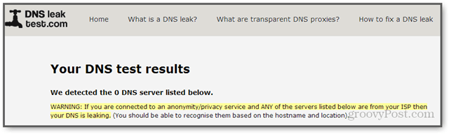 Windows 8 passesd opendns DNS leak test