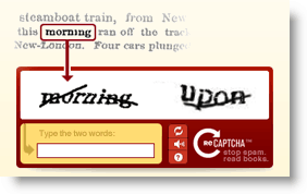 reCaptcha Screenshot