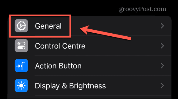 iphone general settings to start troubleshooting NFC not working on iPhone