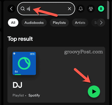 Launching Spotify DJ