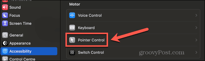 mac pointer control