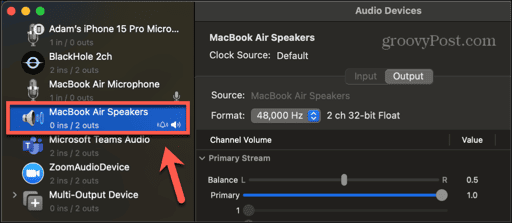 macbook internal speakers