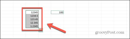 excel highlighted cells