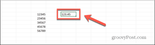 excel formula result