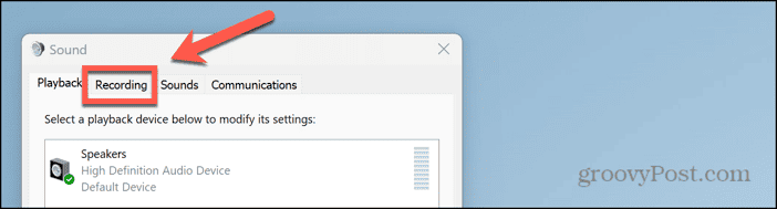 windows 11 sound settings recording tab
