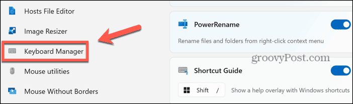 windows keyboard manager