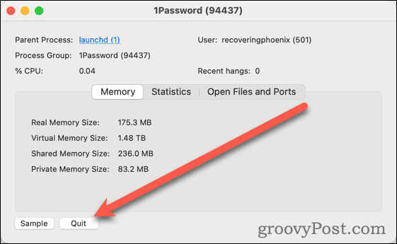 Quit Process in Activity Monitor when cannot kill on mac