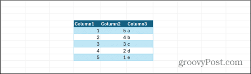 excel no column filters