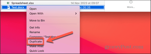 mac duplicate file
